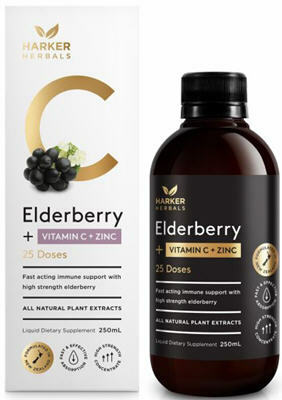 Harker Herbals BW Vit C +Elderberry 250ml