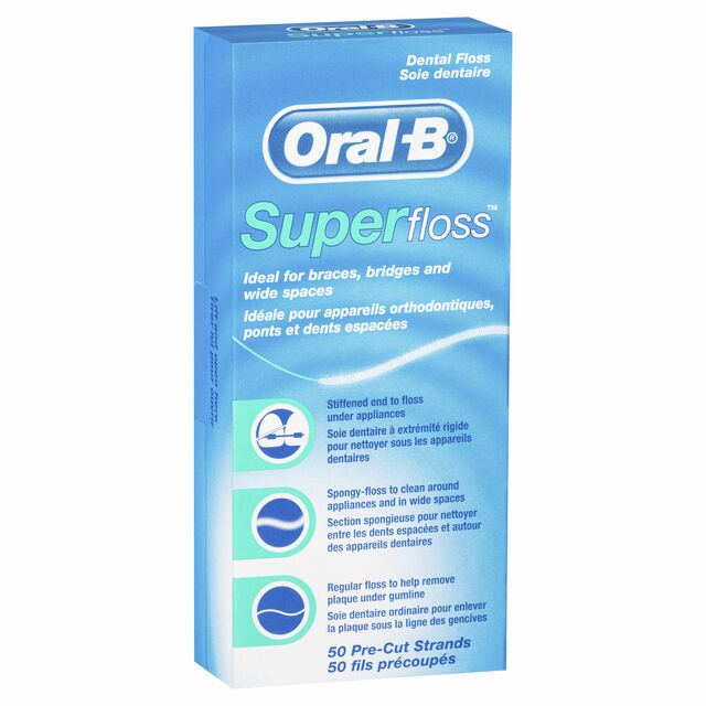 ORAL B Superfloss PreCut Stands50pk