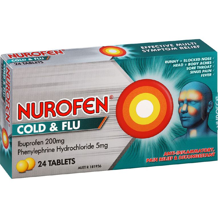 NUROFEN Cold & Flu Tabs PE 24s