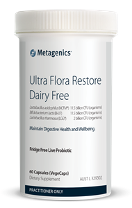 Metagenics Ultra flora restore Dairy Free 60 Capsules