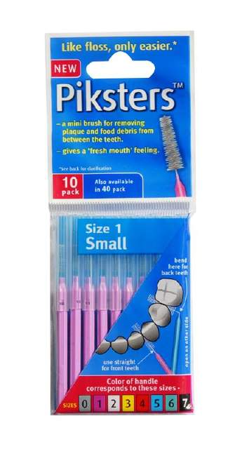 PIKSTERS Inter dental brush Purple 0.7mm Str. 10pk