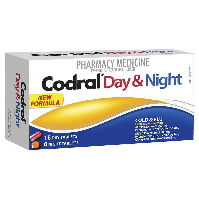CODRAL PE Day & Night C.F. Tabs 24 Tablets