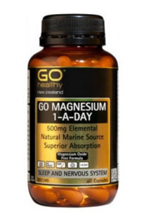 GO Healthy Magnesium 1-A-Day 500mg 60 Capsules
